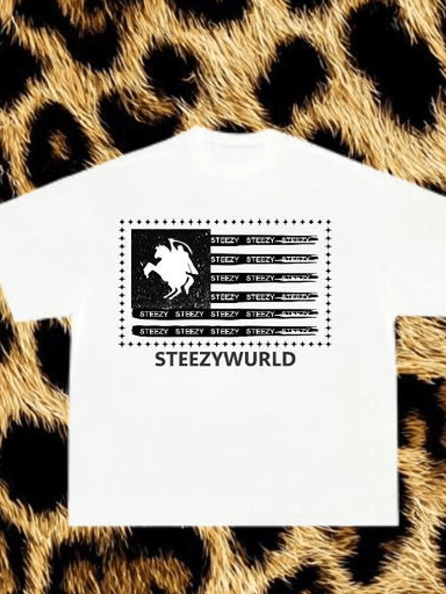 Steezy Horse Tee - white colourway